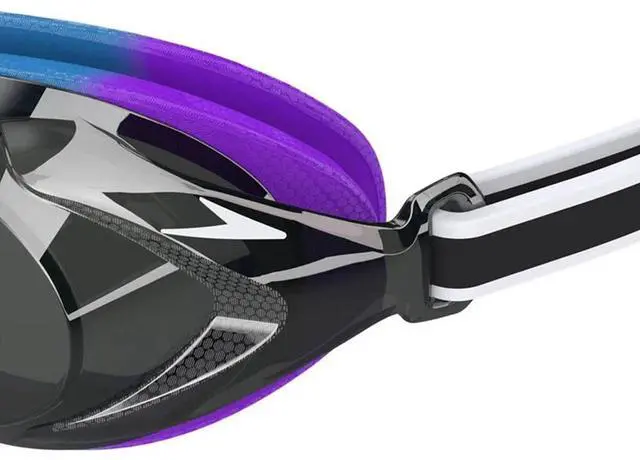 Alt view image 6 of 7 - Speedo Womens Vanquisher 3.0 Mirror Anti-Fog Swimming Goggles, Rainbow