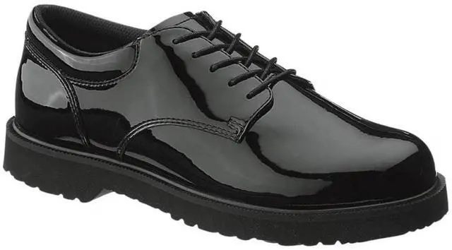 Main image of Bates Men's Comfortable High Gloss Duty Oxford Uniform Shoe, Black, Size M 11