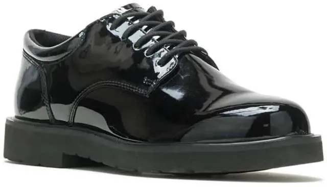 Alt view image 3 of 7 - Bates Men's Comfortable High Gloss Duty Oxford Uniform Shoe, Black, Size M 11