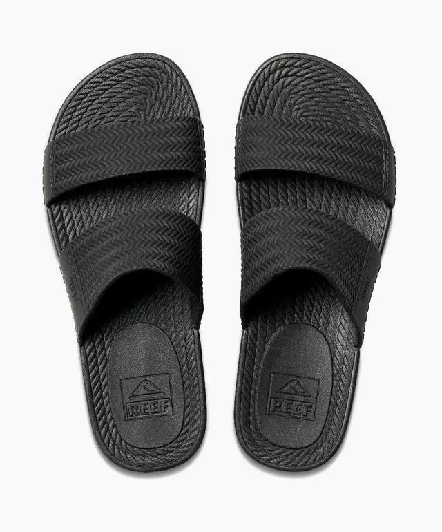 Alt view image 2 of 7 - REEF Women's Water Vista Slide Slip On Regular Sandal - Black, Size 8