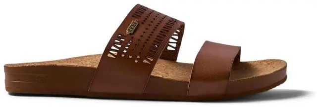 Alt view image 4 of 7 - REEF Women's Cushion Vista Perf Regular Slide Sandal - Coffee, Size 9