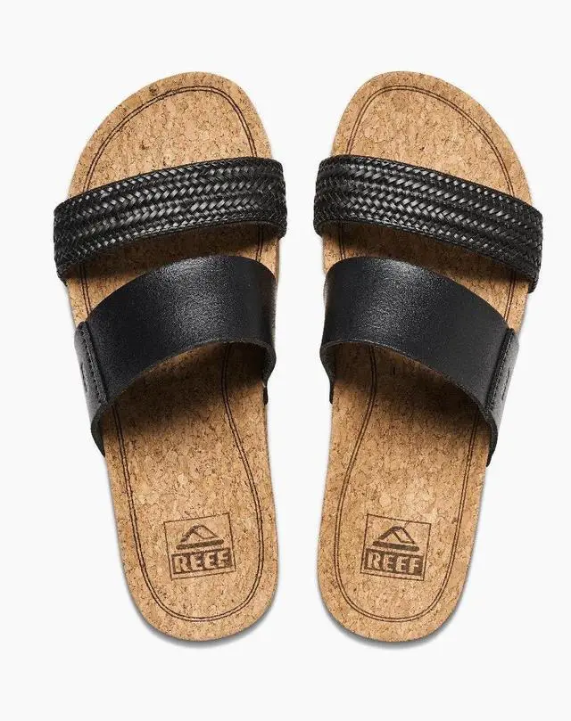 Alt view image 6 of 7 - REEF Women's Cushion Vista Hi Comfortable Regular Sandal - Black Braid, Size 8