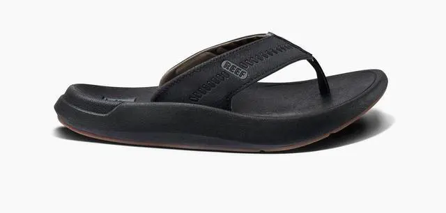 Alt view image 4 of 6 - REEF Men's Swellsole Cruiser Flip Flop Regular Sandal - Black/Grey, Size 10
