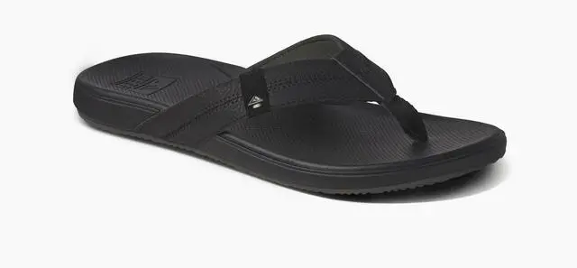 Main image of REEF Men's Cushion Phantom 2.0 Flip Flop Regular Sandal - Black, Size 9