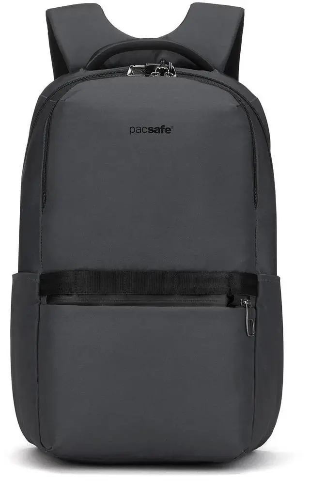 Alt view image 5 of 6 - Pacsafe Metrosafe X Anti-Theft 25L Backpack with Padded 16" Laptop Sleeve, Slate