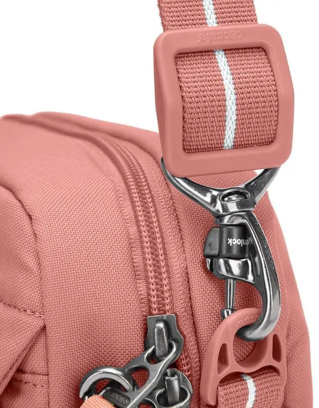 Alt view image 7 of 7 - Pacsafe GO Anti-Theft Crossbody Bag with Adjustable Strap, One Size, Rose