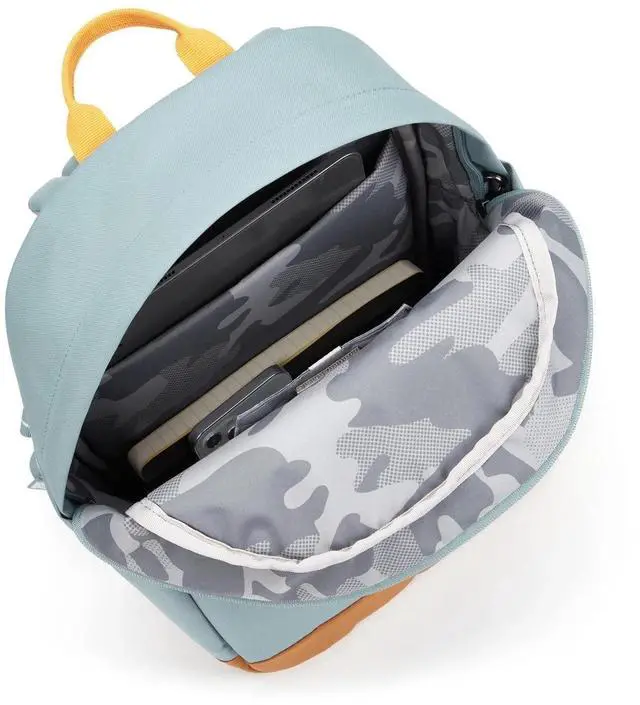 Alt view image 4 of 7 - Pacsafe GO Anti-Theft 15L Backpack with 13" Padded Laptop Sleeve, Fresh Mint