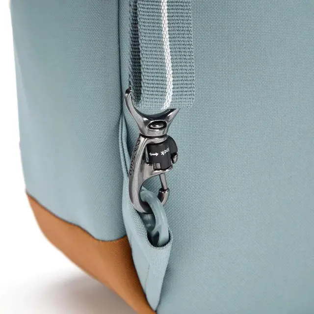 Alt view image 6 of 7 - Pacsafe GO Anti-Theft 15L Backpack with 13" Padded Laptop Sleeve, Fresh Mint