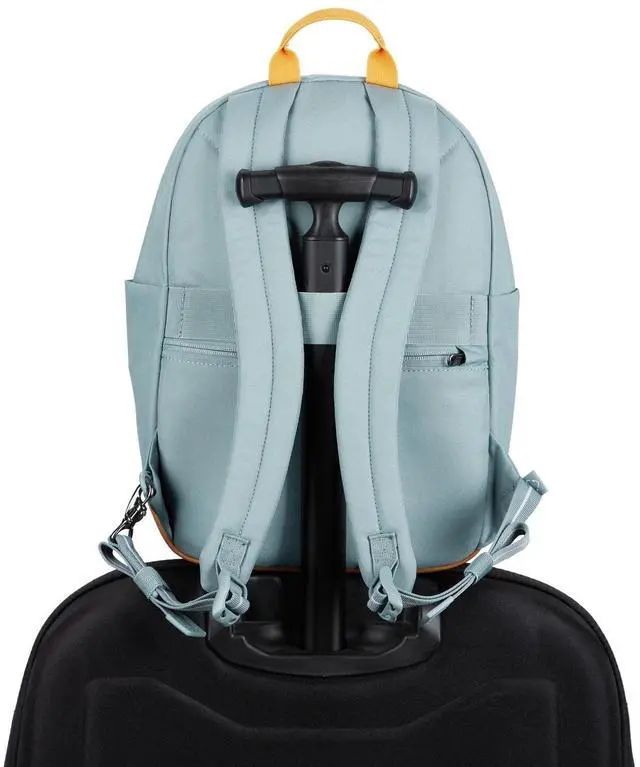 Alt view image 5 of 7 - Pacsafe GO Anti-Theft 15L Backpack with 13" Padded Laptop Sleeve, Fresh Mint