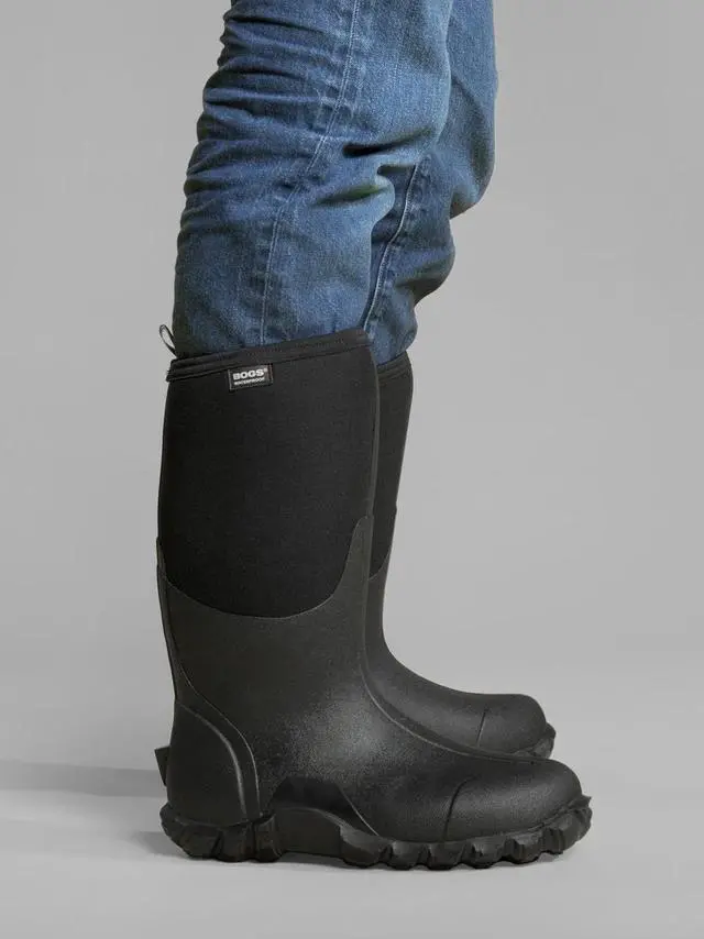 Alt view image 2 of 7 - Bogs Men's Comfortable Waterproof Standard Classic High Boot - Black,Size 12