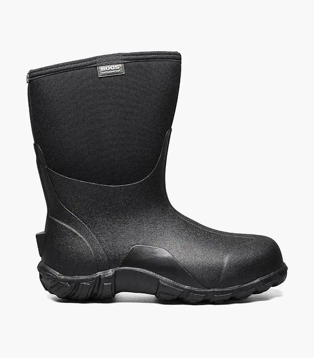 Main image of Bogs Men's Comfortable Waterproof Classic Regular Mid Boot - Black, Size 11