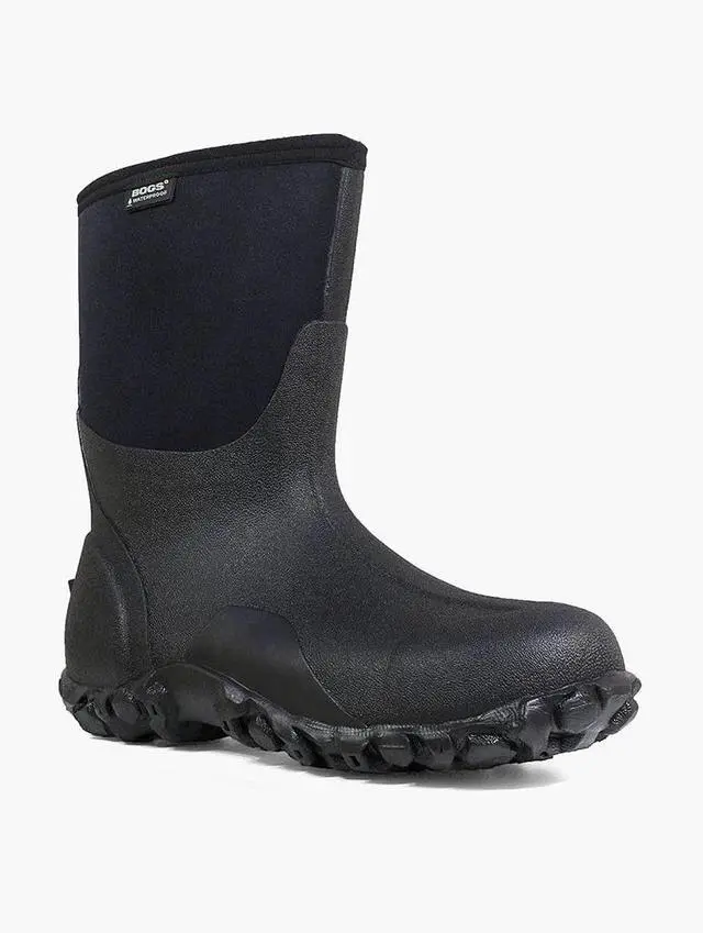 Alt view image 6 of 7 - Bogs Men's Comfortable Waterproof Classic Regular Mid Boot - Black, Size 11