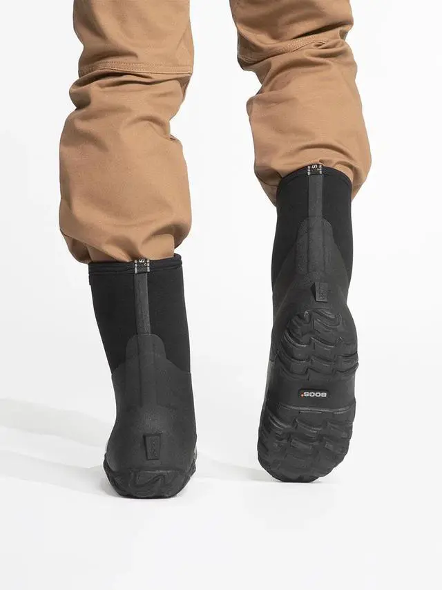 Alt view image 3 of 7 - Bogs Men's Comfortable Waterproof Classic Regular Mid Boot - Black, Size 11