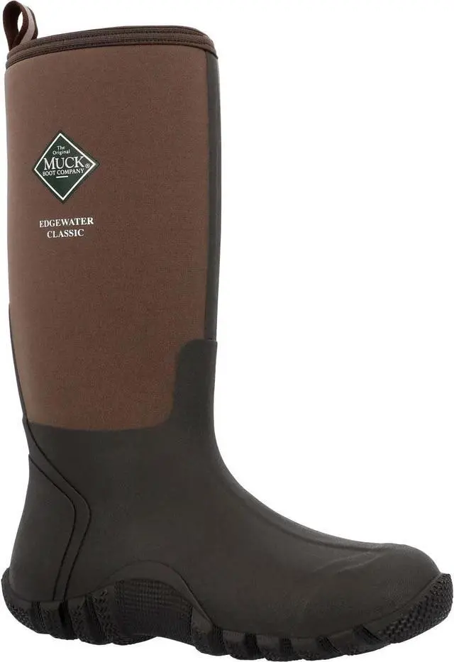 Main image of Muck Boots Men's Slip-On Edgewater Classic Tall Boot - Brown, Size 42