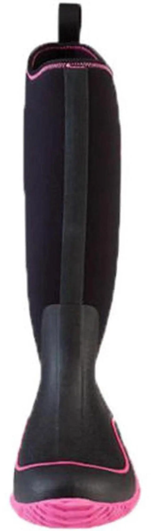 Alt view image 2 of 4 - Muck Boots HAW404 Women's Hale Multi-Season Rubber Boot, Black/Hot Pink, Size 10