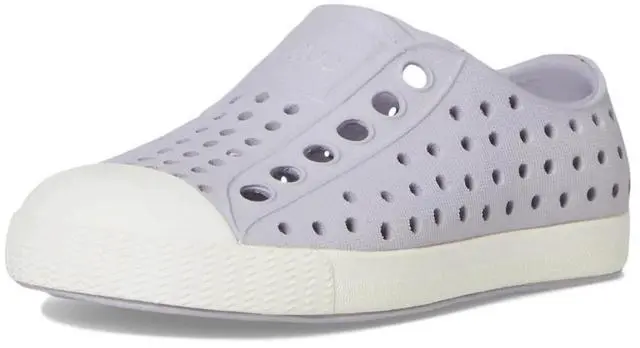 Main image of Native Shoes Kid's Jefferson Lightweight Slip-On Shoes, Purple/Shell White, Size C10