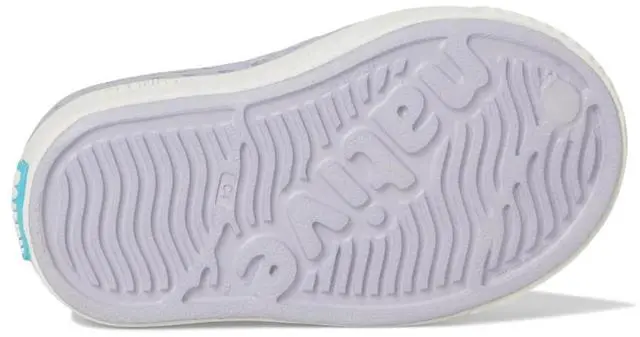 Alt view image 4 of 5 - Native Shoes Kid's Jefferson Lightweight Slip-On Shoes, Purple/Shell White, Size C6