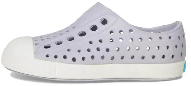 Alt view image 3 of 5 - Native Shoes Kid's Jefferson Lightweight Slip-On Shoes, Purple/Shell White, Size C6