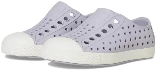 Alt view image 2 of 5 - Native Shoes Kid's Jefferson Lightweight Slip-On Shoes, Purple/Shell White, Size C6