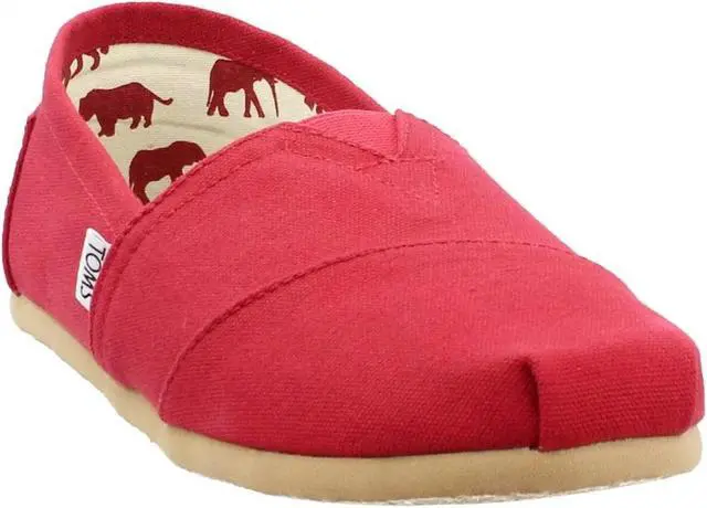 Alt view image 2 of 5 - TOMS Men's Original Classic Insole Print Slip-On Casual Shoes, Red, Size 13