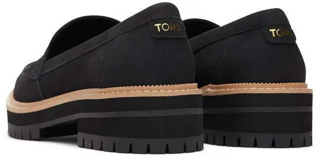 Alt view image 5 of 7 - TOMS Women's Cara Comfortable Leather Flat Loafer, Black, Size 10