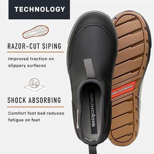 Alt view image 5 of 7 - Grundens Mens DECK-BOSS Comfortable Regular Ankle Boot - Black, Size US M 13