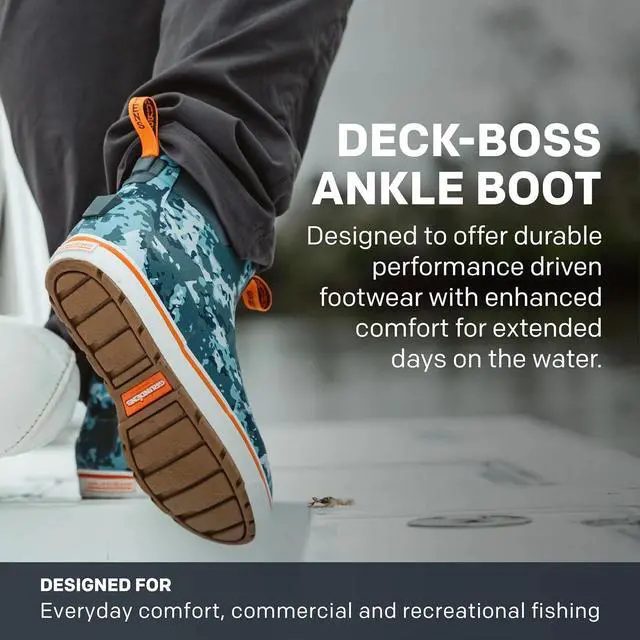 Alt view image 5 of 6 - Grundens Men's Deck-Boss Durable & Waterproof Ankle Boot, Otter, Size 11