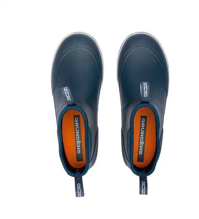 Alt view image 2 of 6 - Grundens Mens DECK-BOSS Waterproof Slip-On Ankle Boot - Navy, Size M 9