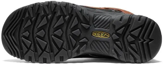 Alt view image 6 of 7 - KEEN Men's Targhee IV Waterproof Regular Hiking Boot, Bison/Black, Size 12