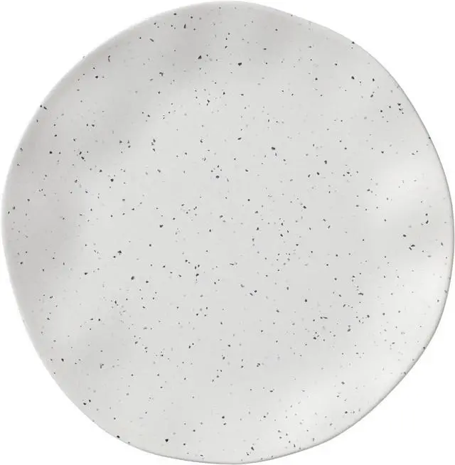 Alt view image 2 of 5 - Oneida 12pcs Terrazzo Melamine Cream Dinnerware Set, Service for 4, Cream