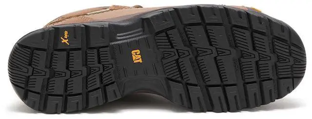 Alt view image 6 of 6 - Caterpillar Men's Diagnostic Hi Steel-Toe Waterproof Work Boot, Dark Beige, Size W 12