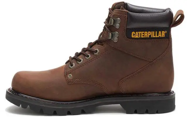 Alt view image 3 of 6 - Caterpillar Men's Comfortable Second Shift Soft Toe Work Boot - Dark Brown, Size 10.5