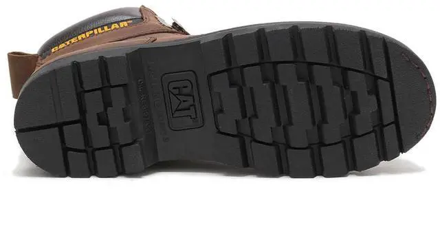 Alt view image 6 of 6 - Caterpillar Men's Comfortable Second Shift Soft Toe Work Boot - Dark Brown, Size 11