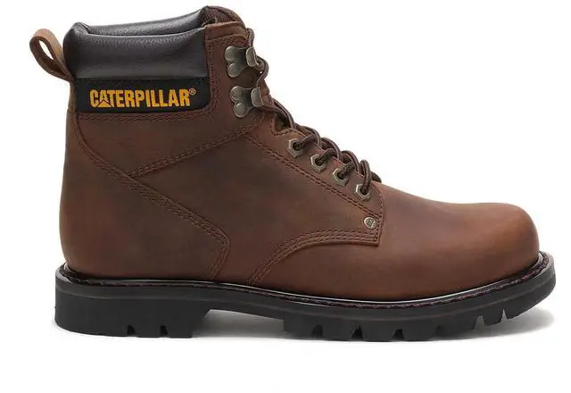 Alt view image 2 of 6 - Caterpillar Men's Comfortable Second Shift Soft Toe Work Boot - Dark Brown, Size 11
