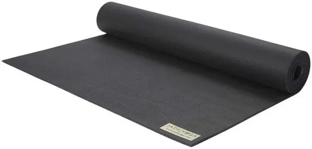 Main image of Jade Yoga Unisex 1/8 Durable Non-Slip Lightweight Yoga Mat, 24" x 68", Black