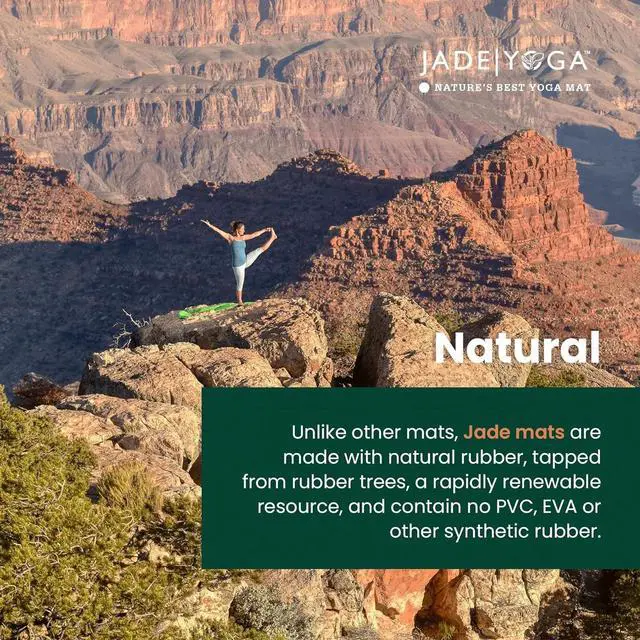 Alt view image 5 of 5 - Jade Yoga Unisex 1/8 Durable Non-Slip Lightweight Yoga Mat, 24" x 68", Black