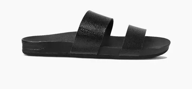 Alt view image 2 of 5 - REEF Women's Comfortable Regular Cushion Vista Slide Sandal, Black, Size 7