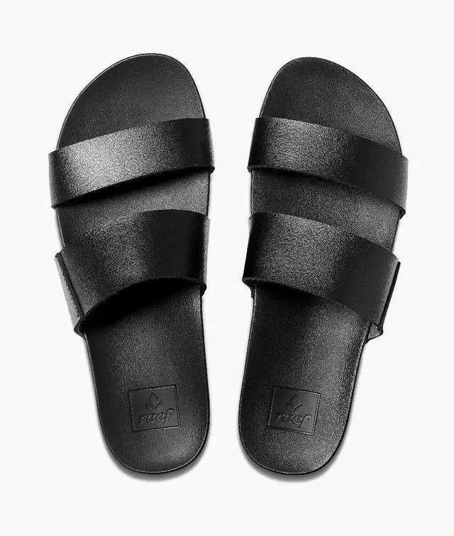 Alt view image 3 of 5 - REEF Women's Comfortable Regular Cushion Vista Slide Sandal, Black, Size 7