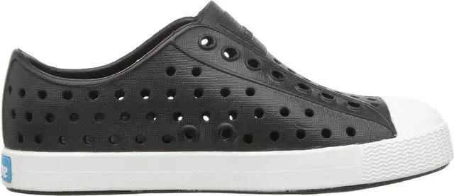 Alt view image 2 of 6 - Native Kid's Jefferson Slip-On Sneakers, Jiffy Black/Shell White, Size C4 M US