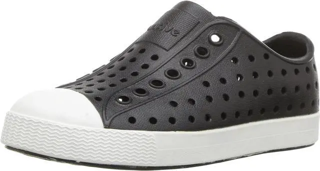 Main image of Native Kid's Jefferson Slip-On Sneakers, Jiffy Black/Shell White, Size C4 M US