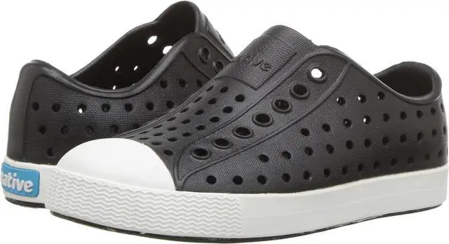Alt view image 3 of 6 - Native Kid's Jefferson Slip-On Sneakers, Jiffy Black/Shell White, Size C6 M US