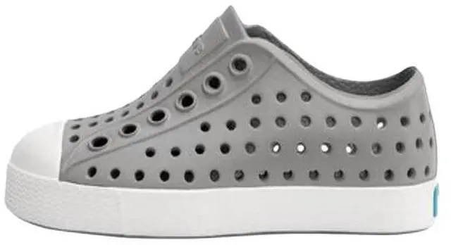 Alt view image 2 of 7 - Native Jefferson Child Slip-On Regular Sneakers, Pigeon Grey/Shell White, C10