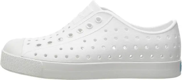 Alt view image 3 of 7 - Native Jefferson Child Waterproof Slip-On Sneakers - Shell White, Size C5
