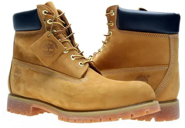 Alt view image 3 of 7 - Timberland Men's 6-Inch Wide Premium Waterproof Boot, Wheat Nubuck, Size 7