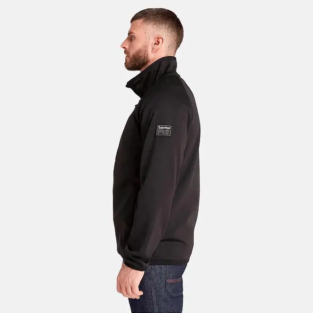 Alt view image 6 of 7 - Timberland Men's Dryshift Softshell Fleece Jacket - Black, Size Large