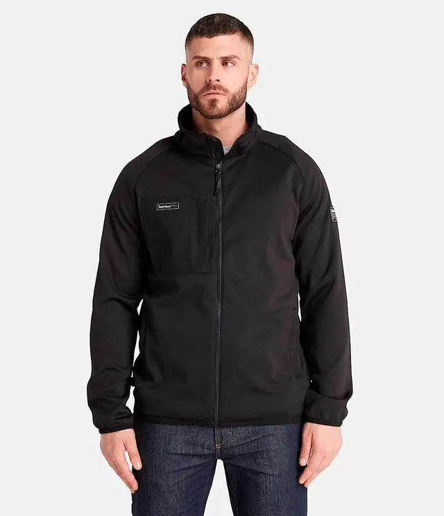 Alt view image 2 of 7 - Timberland Men's Dryshift Softshell Fleece Jacket - Black, Size X Large