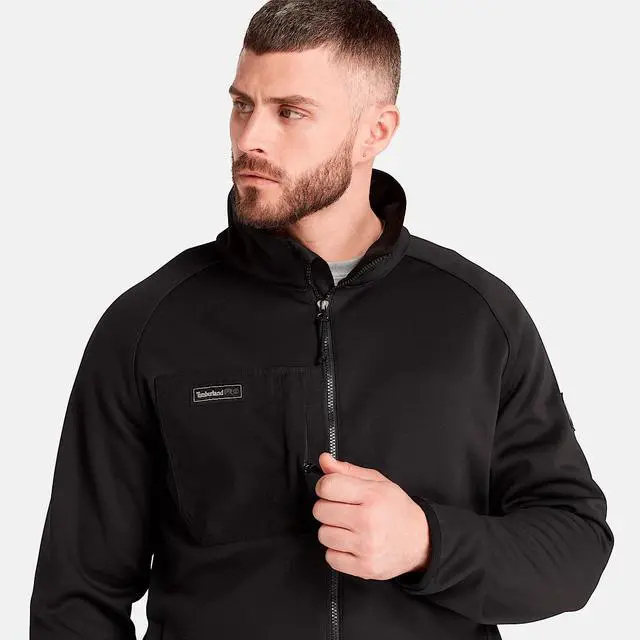 Alt view image 4 of 7 - Timberland Men's Dryshift Softshell Fleece Jacket - Black, Size X Large
