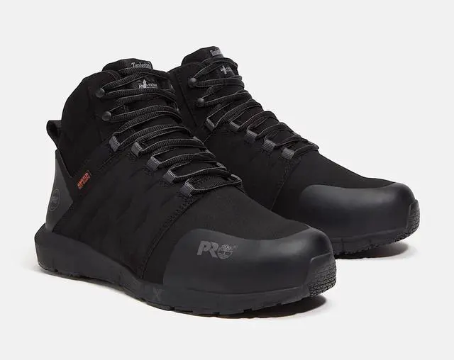 Alt view image 4 of 7 - Timberland PRO Men's Mid Met Guard Composite Toe Work Shoe, Black/Grey, Size M 11