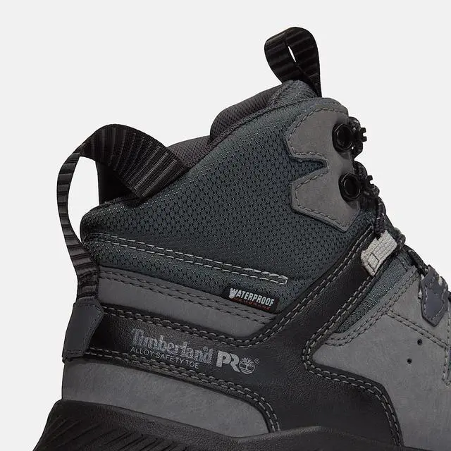 Alt view image 6 of 7 - Timberland PRO Men's Tempe Alloy Work Boot, Medium Grey Leather, Size W 11.5