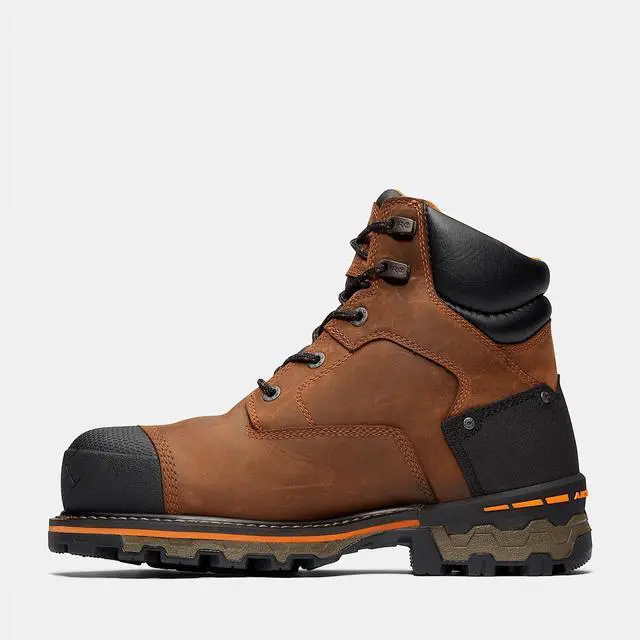 Alt view image 3 of 7 - Timberland PRO Men's Boondock 6" Composite Toe Waterproof Work Boot, Brown,Size M 9